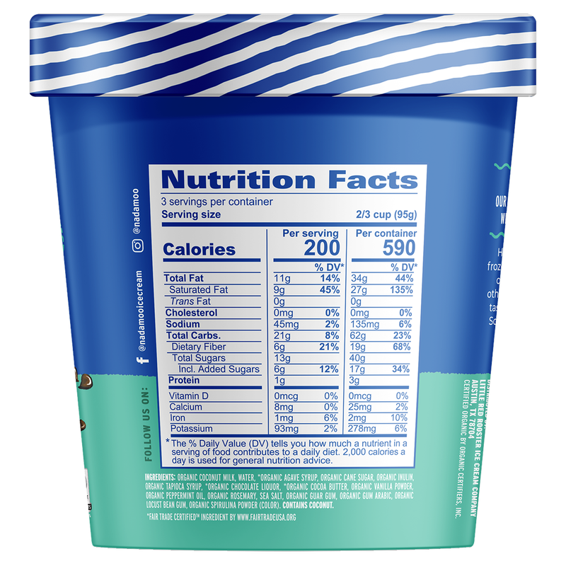 NadaMoo! Organic Mint Chip Dairy-Free Frozen Dessert 16oz