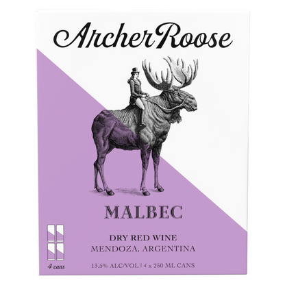 Archer Roose Wines Malbec 4pk 250ml Cans