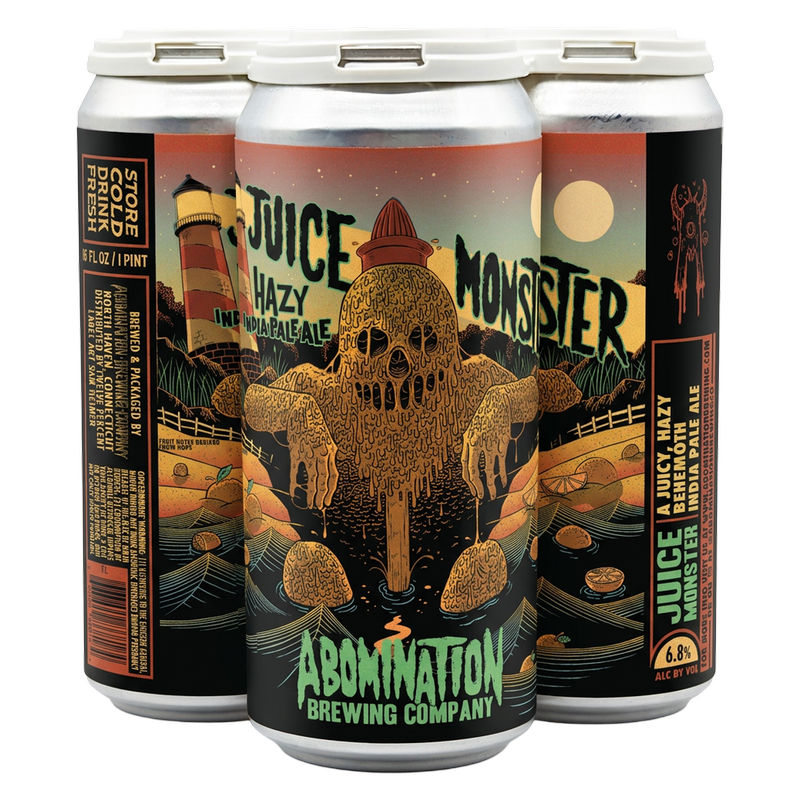 Abomination Juice Monster Hazy IPA 4pk 16oz Can
