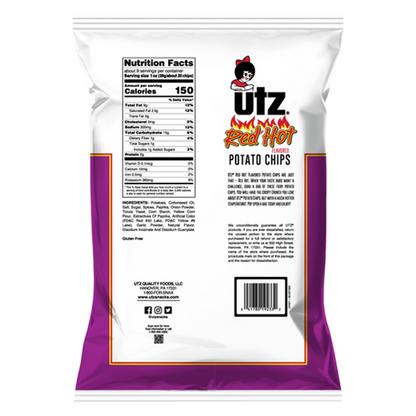 Utz Potato Chips Red Hot 8.5oz