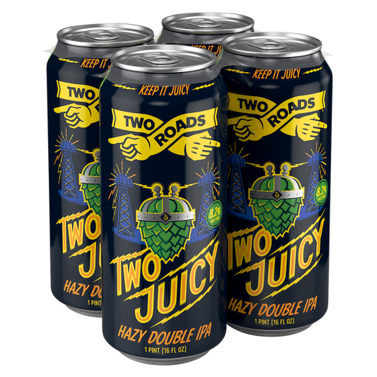Two Roads Brewing Co. Juicy Hazy Double IPA 4pk 16oz Can  8.2% ABV