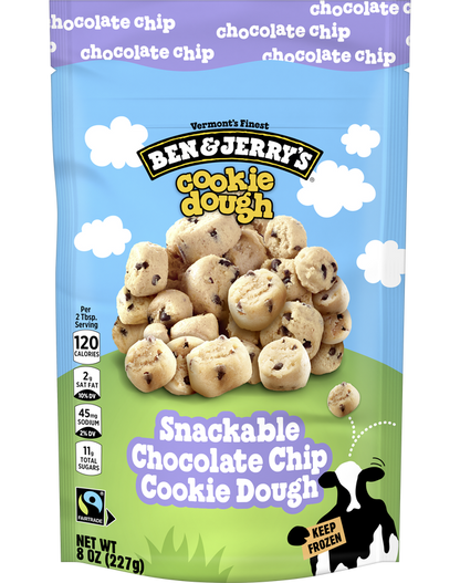 Ben & Jerry's Frozen Chocolate Chip Cookie Dough Chunks 8oz