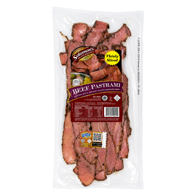 Solomons Thin Sliced Pastrami - 6oz