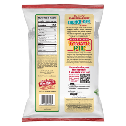Herr's Tomato Pie Ripple Chips, 7oz