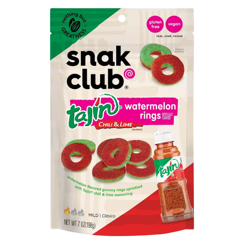 Snak Club Tajin Watermelon Rings, 5oz