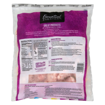 Essential Everyday Frozen Chicken Wings - 3lb
