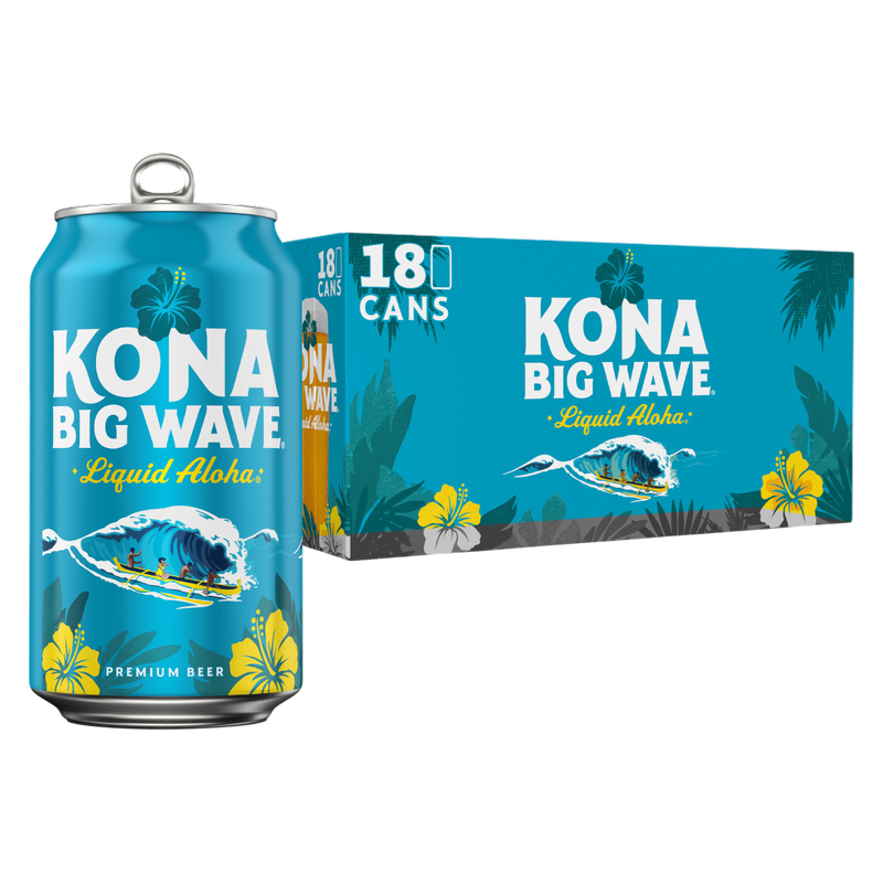 Kona Big Wave Premium Beer 18pk 12oz Cans 4.4% ABV