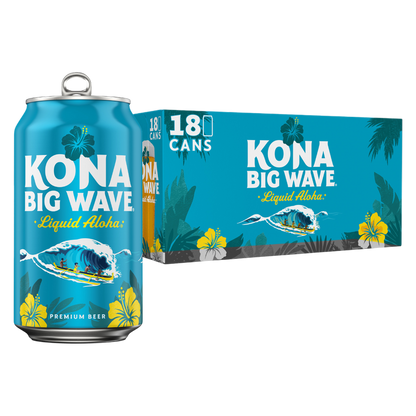 Kona Big Wave Premium Beer 18pk 12oz Cans 4.4% ABV