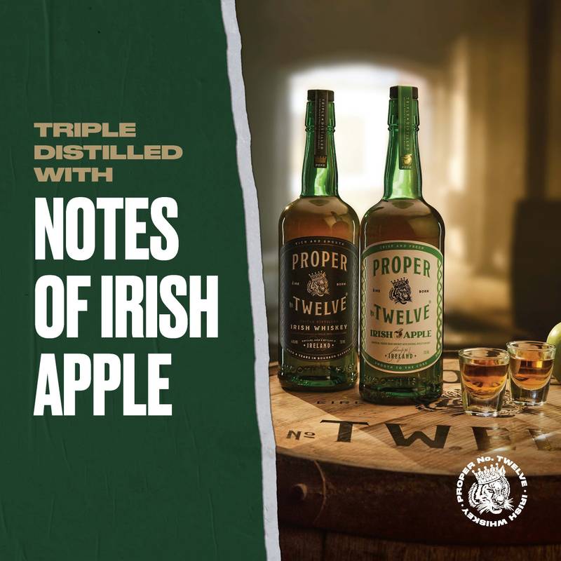 Proper No. Twelve Irish Apple Flavored Whiskey 50ml (70 Proof)