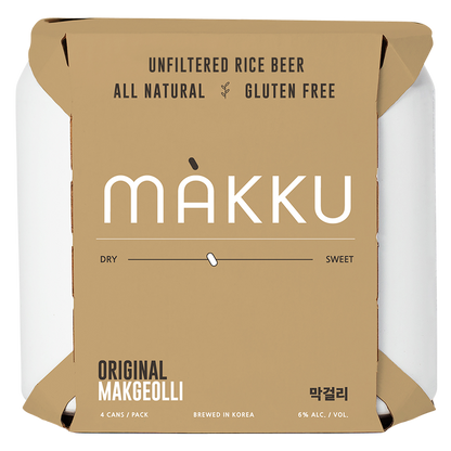 Makku Original Makgeolli 4pk 12oz Can 6% ABV