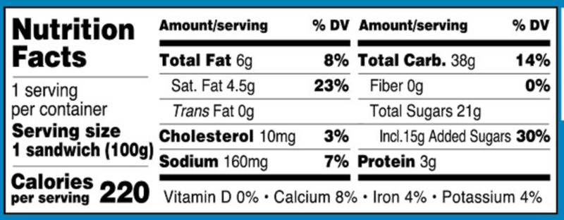 Blue Bunny Big Bopper Vanilla Flavored Sandwich