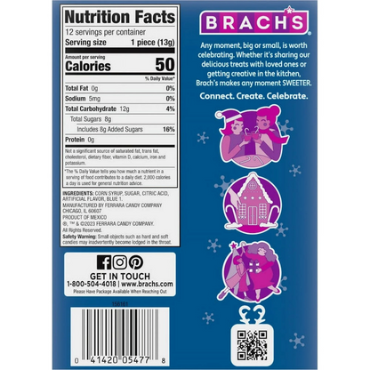 Brach's Blueberry Candy Canes, 5.3oz