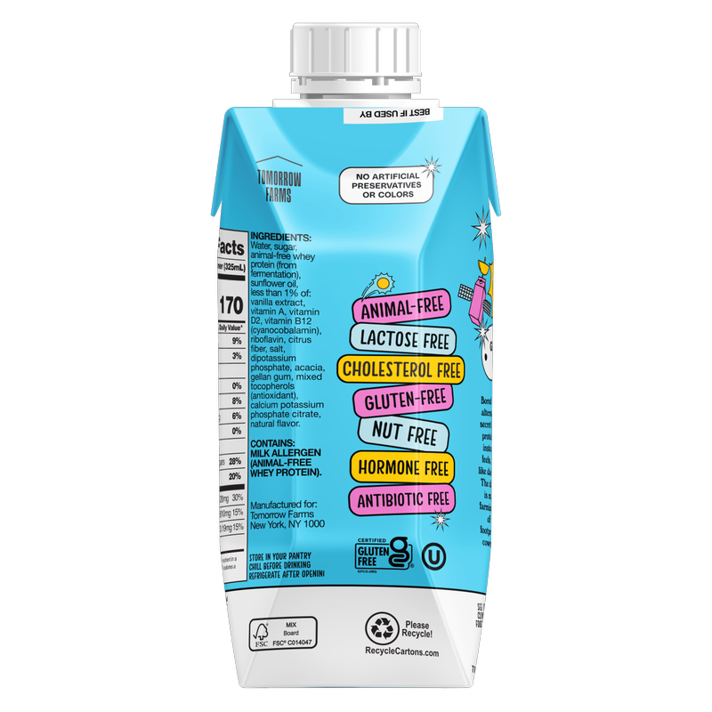Bored Cow Animal-free Dairy Milk Vanilla 11oz Ctn
