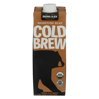 Wandering Bear Straight Black Cold Brew Coffee 32oz