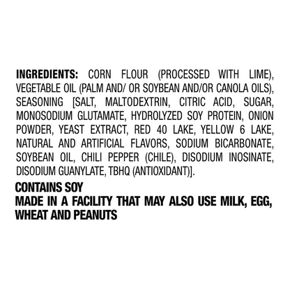 Takis Fuego Stix Spicy Corn Snack Sticks Snack Size Bag 4oz