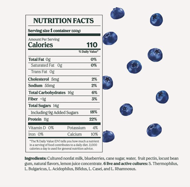 Chobani Blueberry on the Bottom Nonfat Greek Yogurt - 5.3oz