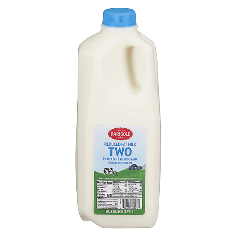 Darigold 2% Reduced Fat Milk - 1/2 gallon