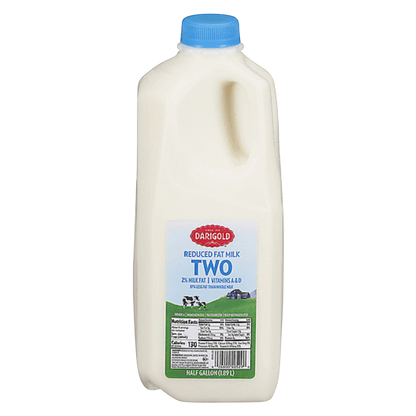 Darigold 2% Reduced Fat Milk - 1/2 gallon