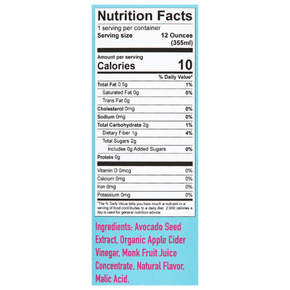 Reveal Avocado Seed Brew Rose Mint 12oz Btl