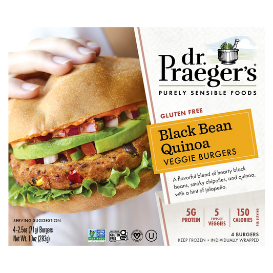 Dr. Praeger's Black Bean Quinoa Veggie Burger 10oz