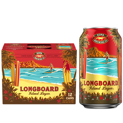Kona Longboard Island Lager 12pk 12oz Can 4.6% ABV