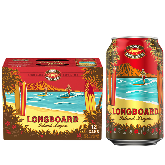 Kona Longboard Island Lager 12pk 12oz Can 4.6% ABV