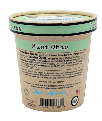 Sip 'N Swirl Good Ol' Mint Chip Ice Cream 16 fl oz