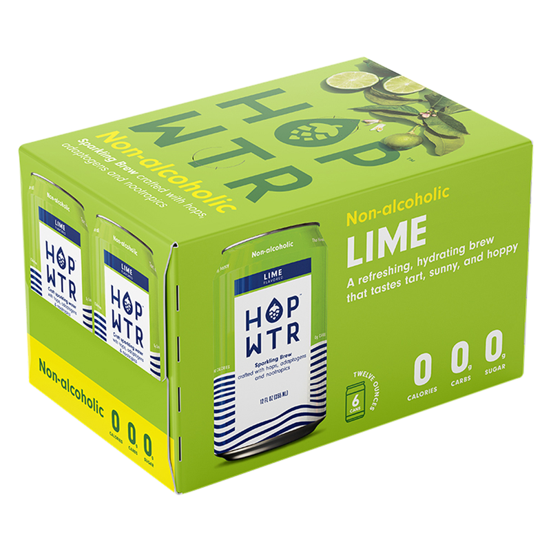 HOP WTR Lime 6pk 12oz Can