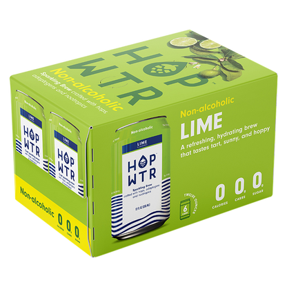 HOP WTR Lime 6pk 12oz Can