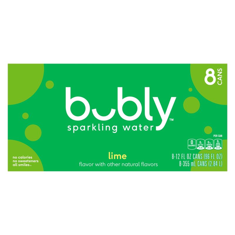 Bubly Lime 8pk 12oz Can