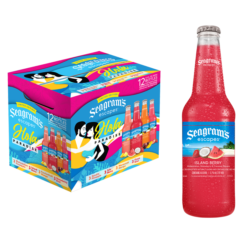 Seagram's Escapes Hola Paradise 12pk 12oz Btl 3.2% ABV