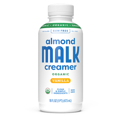 MALK Organic Vanilla Almond Creamer 16oz Btl