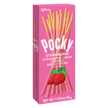 Glico Pocky Strawberry Sticks, 1.41oz
