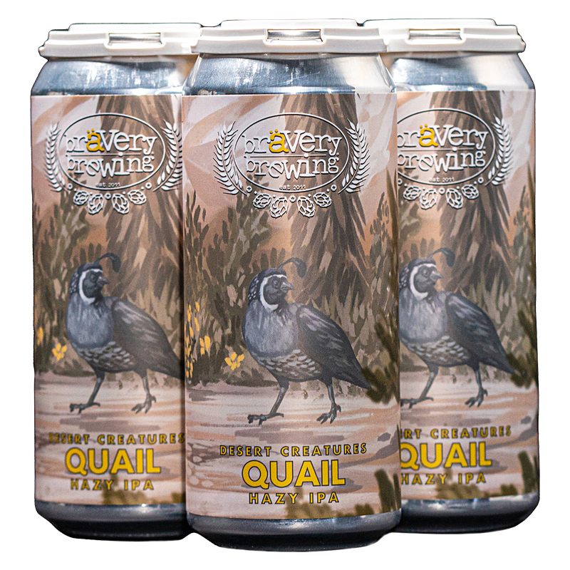 Bravery Brewing Desert Creatures Series - Quail Hazy IPA 4pk 16oz Cans