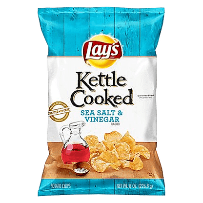 Lay's Kettle Cooked Sale & Vinegar Chips 8oz