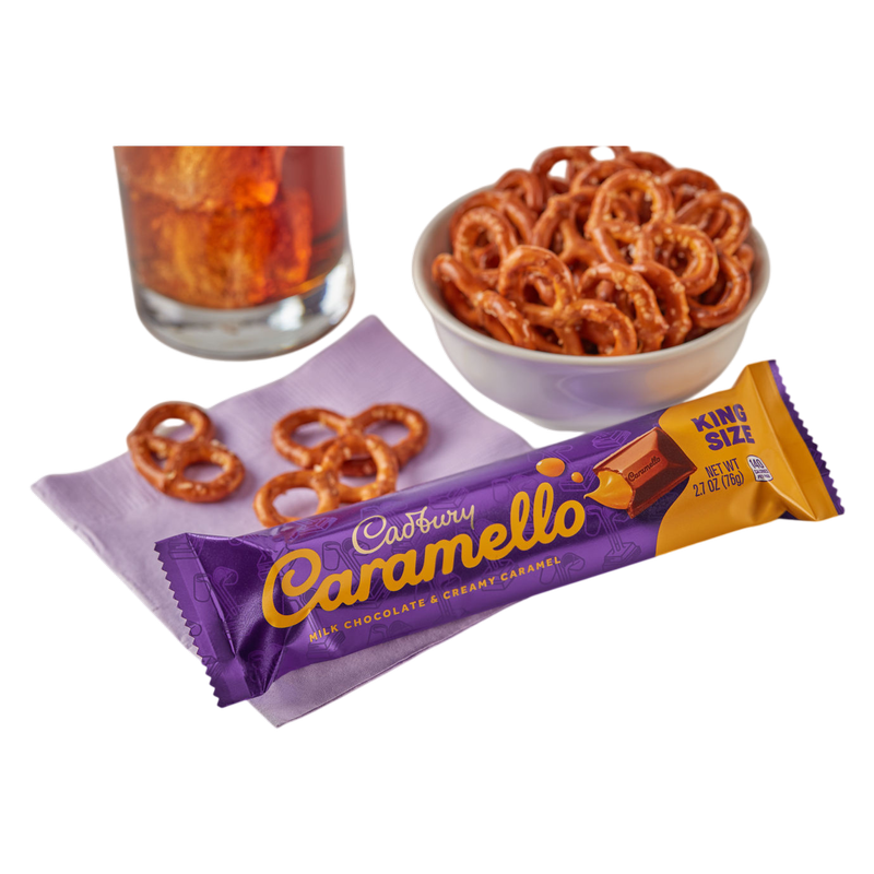 Cadbury Caramello Milk Chocolate Caramel King Size Candy, 2.7 oz