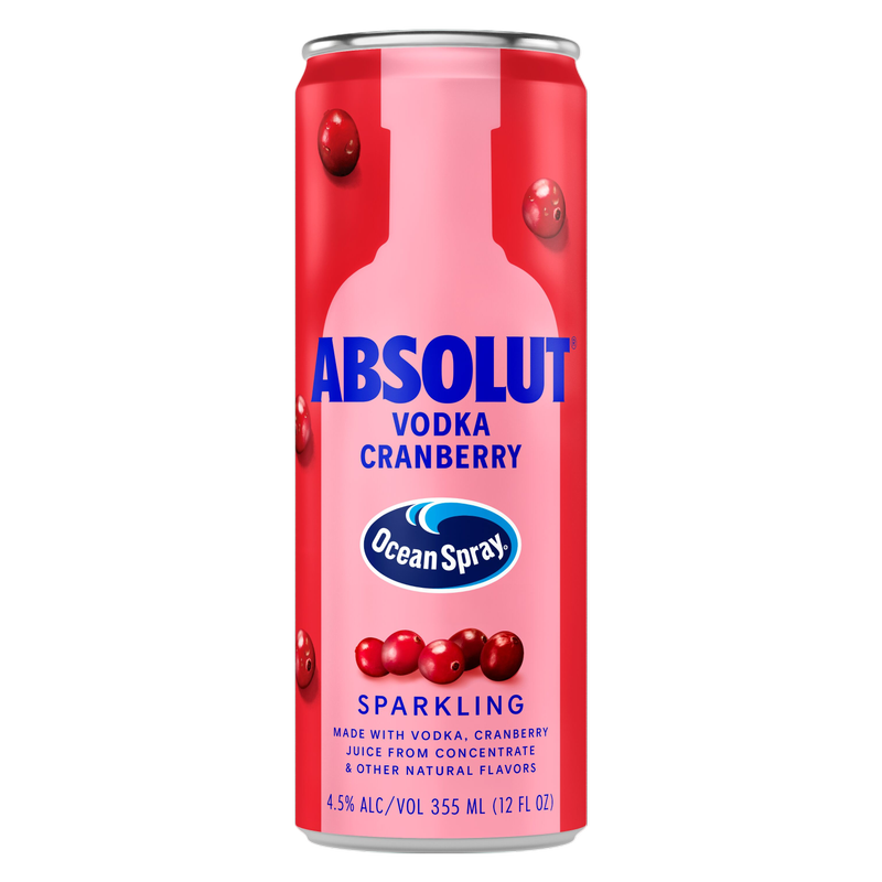 Absolut Ocean Spray Cranberry 12oz Can