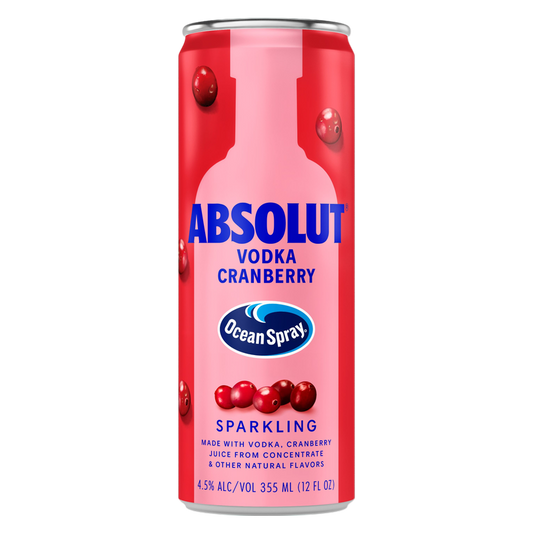 Absolut Ocean Spray Cranberry 12oz Can
