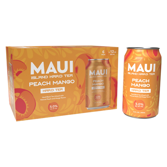 Maui Hard Tea Peach Mango 6PKC