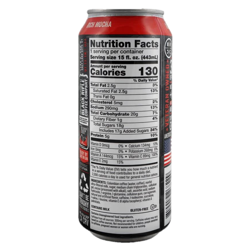 Black Rifle Coffee Co. Espresso 300 Rich Mocha 12oz Can
