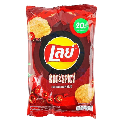 Lay's Hot & Spicy Potato Chips, 1.68 oz