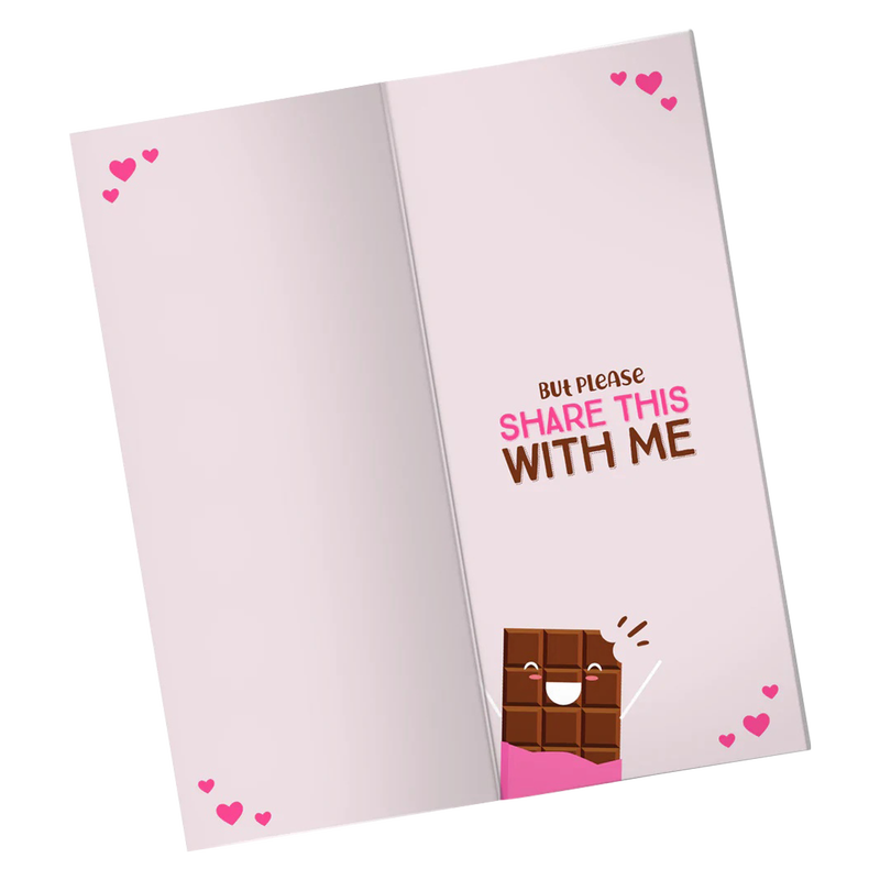 Sweeter Cards I Love You More Than Chocolate Sea Salt Caramel Dark Chocolate Bar 3.5oz