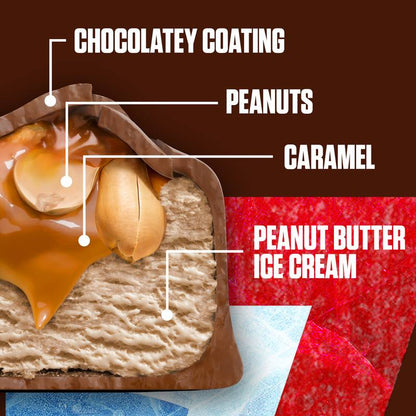 SNICKERS Ice Cream, Chocolatey Caramel Peanut Butter Ice Cream Bar, 2.8 Oz