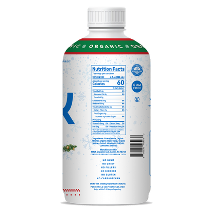 MALK Organic Almond Holiday Nog 28oz Btl