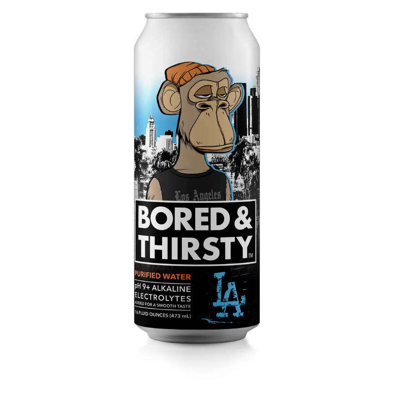 Bored and Thirsty Premium Alkaline Water 16oz Can
