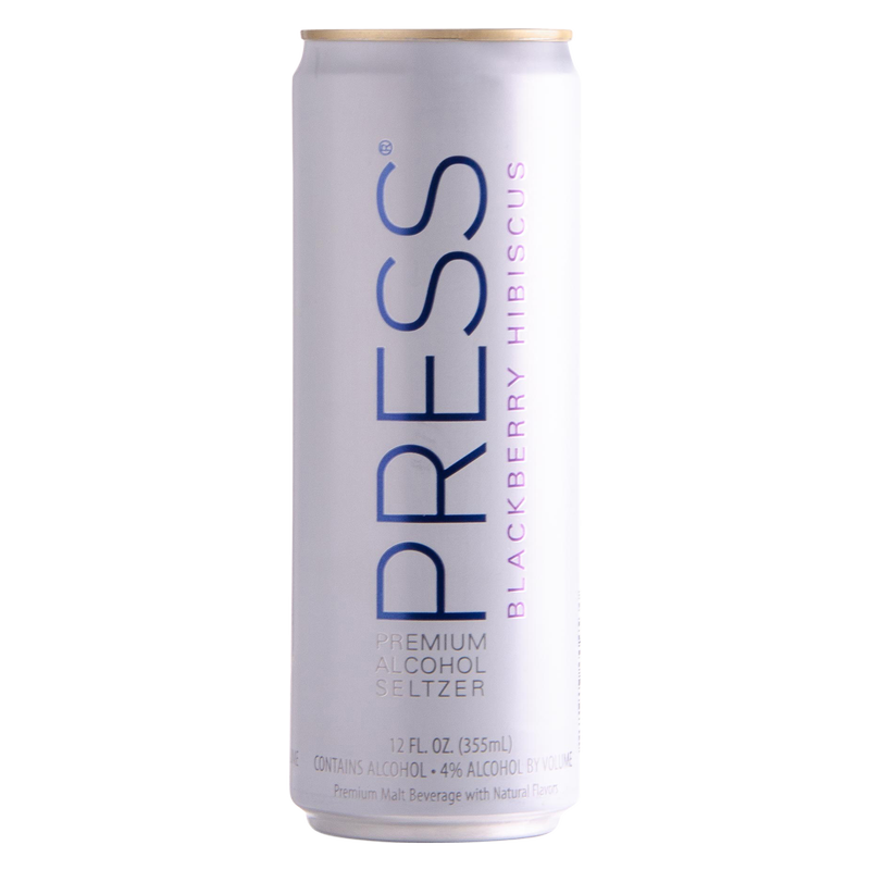 PRESS Blackberry Hibiscus Hard Seltzer 16oz Can 4.0% ABV