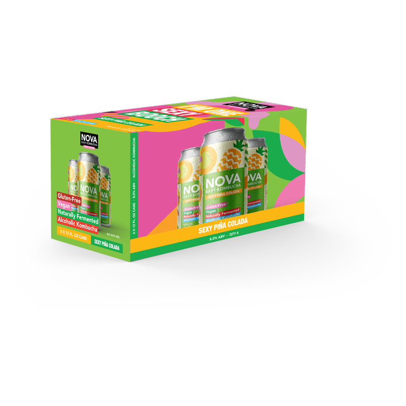 NOVA Kombucha Sexy Pinacolada 6pk 12oz Can