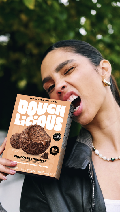 Doughlicious Chocolate Truffle Cookie Dough & Gelato Bites 6ct