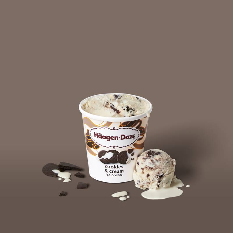 Haagen-Dazs Cookies & Cream Ice Cream, 14oz.