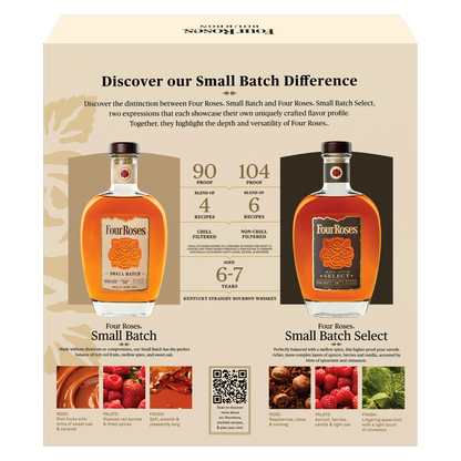 Four Roses Small Batch Bourbon Gift Set, 750 ml Bottle with Neat Taster & Four Roses Small Batch Select 50 ml